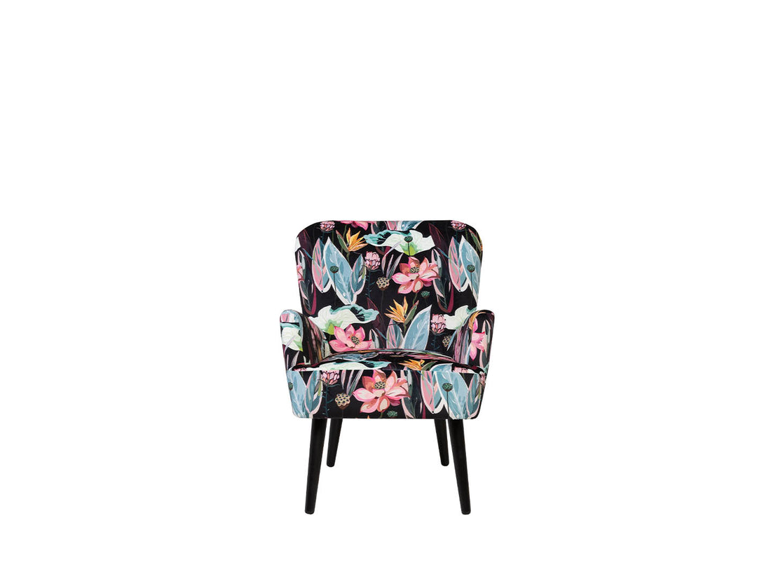 Noja velvet Arm Chair Lotos