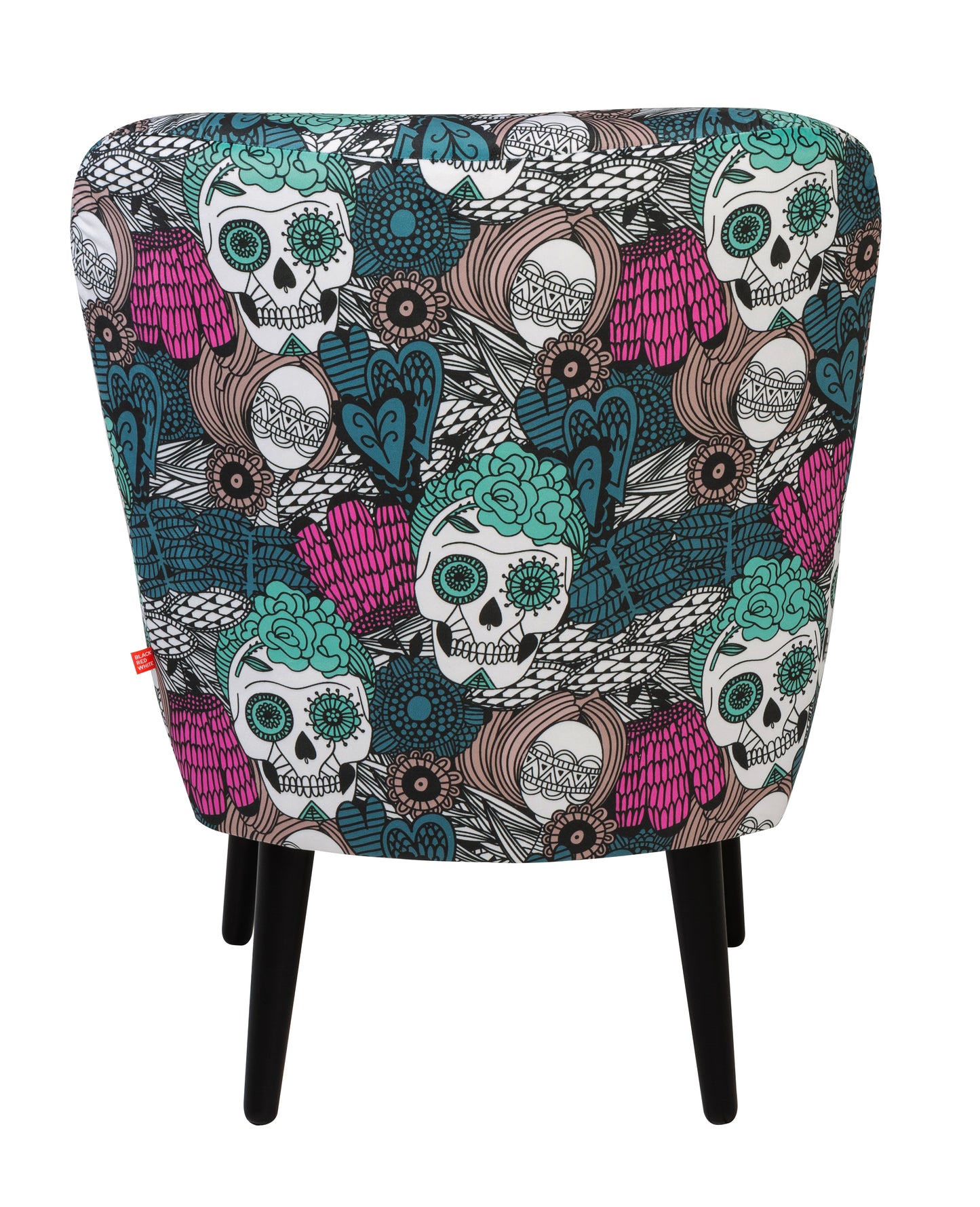 Noja velvet Arm Chair Mexico Print