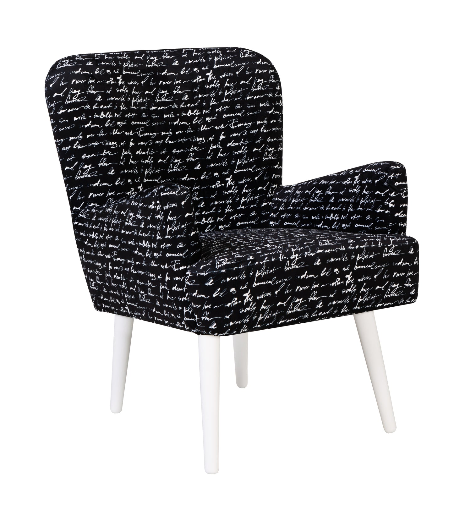 Noja velvet Arm Chair Prismo Print