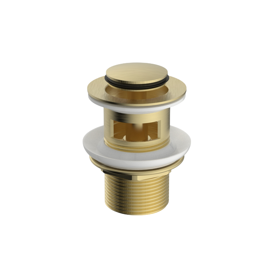 Clikclak Pop-up Waste, with Overflow, 32mm - Brushed Gold