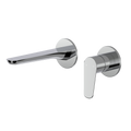 Civic Wall Mount Basin Mixer - Chrome