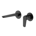 Civic Wall Mount Basin Mixer - Matte Black