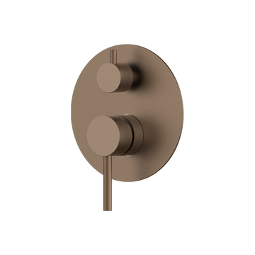 Pioneer Shower Divert Mixer - Brushed Bronze
