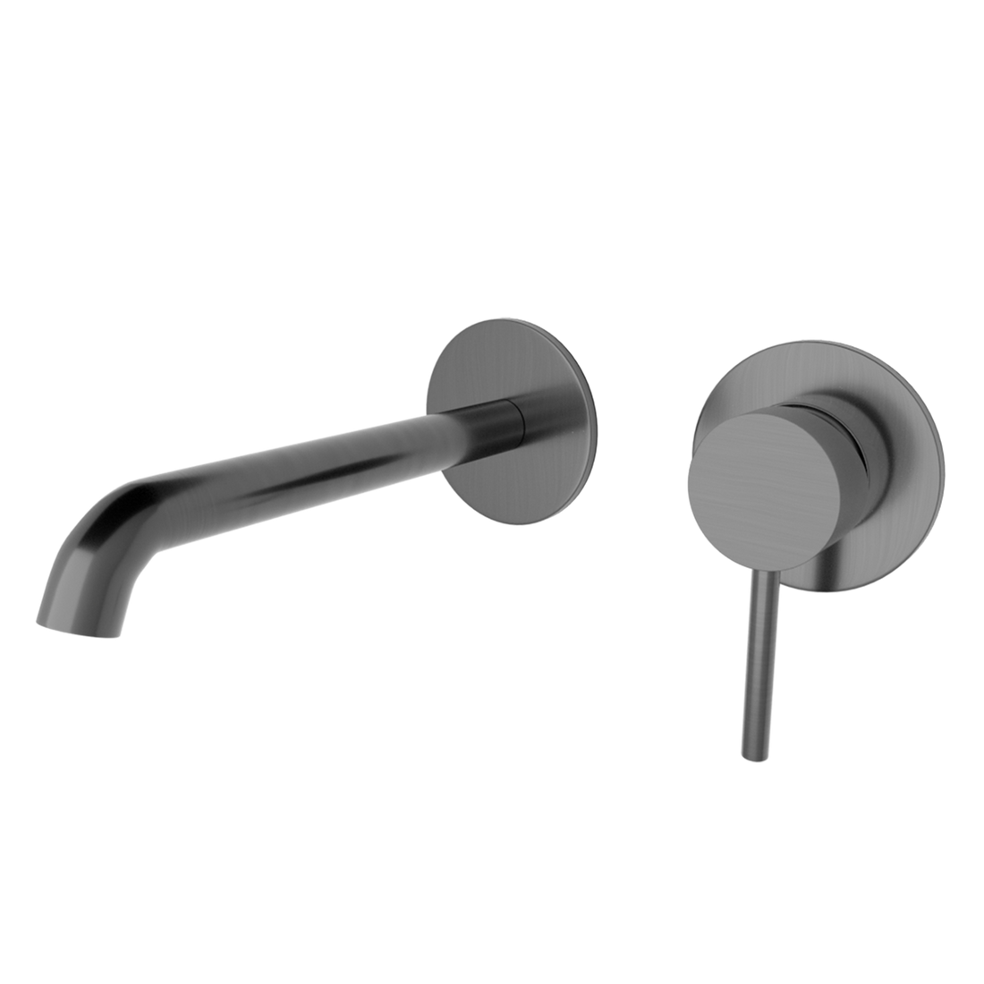 Pioneer Wall Mount Basin Mixer - Brushed Bronze