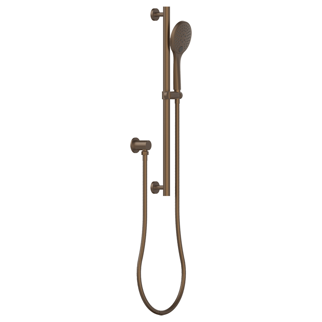 Pioneer Slide Shower Set, 3 Func, Female - Brushed Bronze