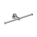 Metro Double Toilet Roll Holder - Brushed Stainless