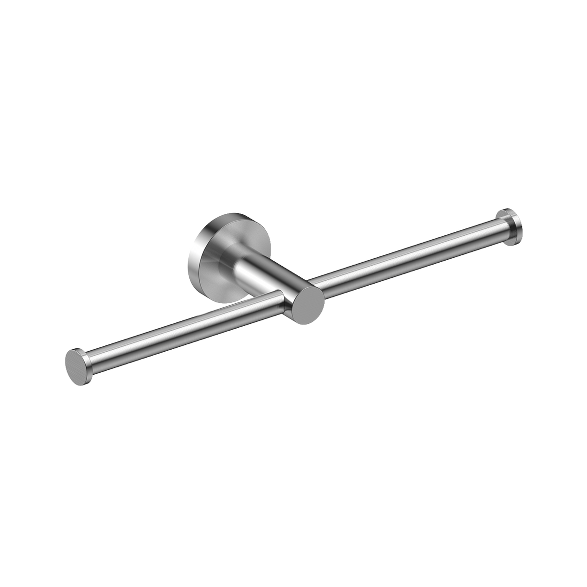 Metro Double Toilet Roll Holder - Brushed Stainless