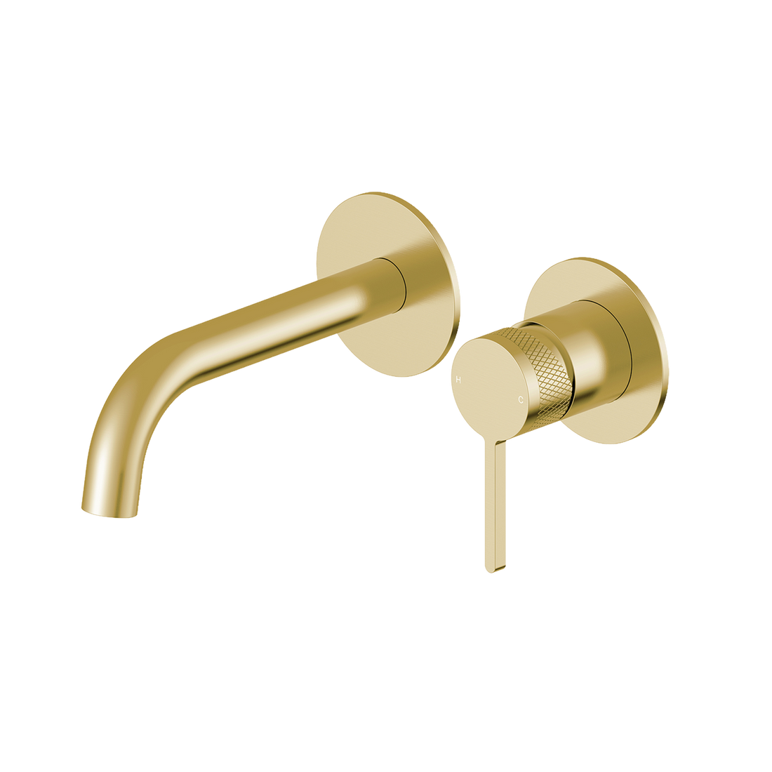 Pioneer Forge Wall Mount Basin Mixer - Brushed Bronze