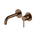 Pioneer Forge Wall Mount Basin Mixer - Brushed Bronze