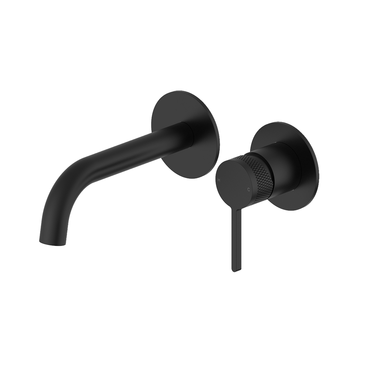 Pioneer Forge Wall Mount Basin Mixer - Matte Black