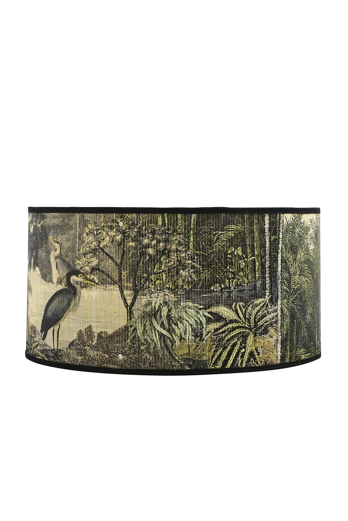 Bamboo lampshade - Muted Birds