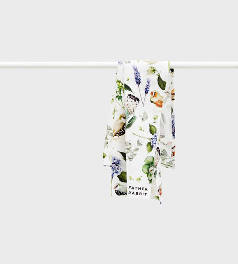 Tea Towel Father Rabbit Botanica