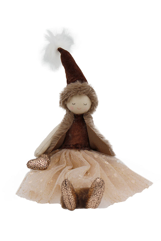 Christmas Alicia Sitting doll Chocolate