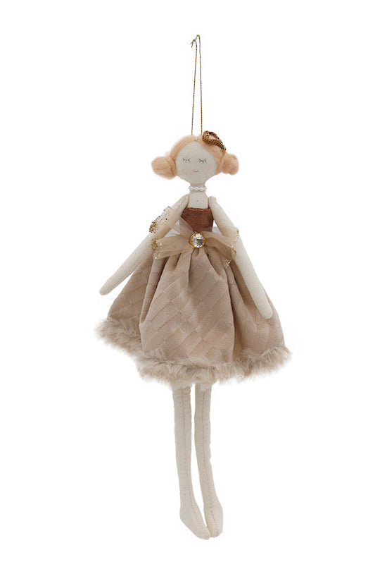 Christmas Millie hanging doll Latte Velvet