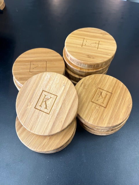 Bamboo Coasters set of 4