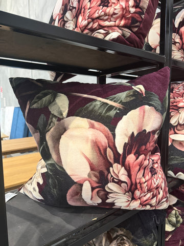 Sari Printed Cushion - Peony