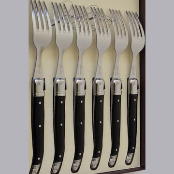 Laguiole Steak Forks Black- Set 6