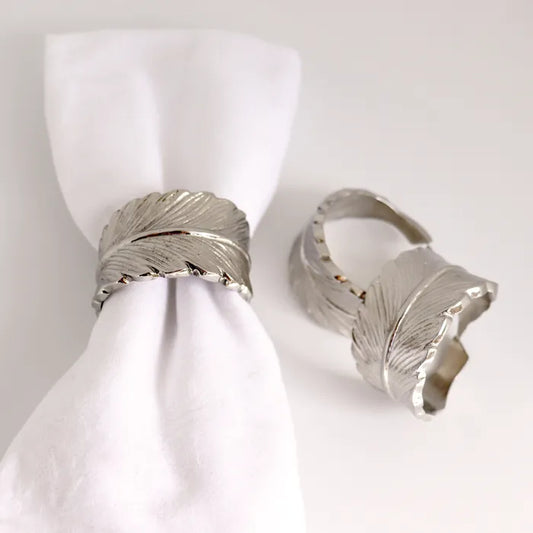 Feather Napkin rings