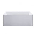 Otto Back to Wall Bath 1500x720x560mm - White