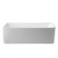 Otto Back to Wall Bath 1700x750x600mm - White