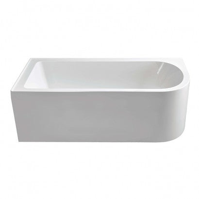 Otto Corner Bath 1650x750x560mm Left - White