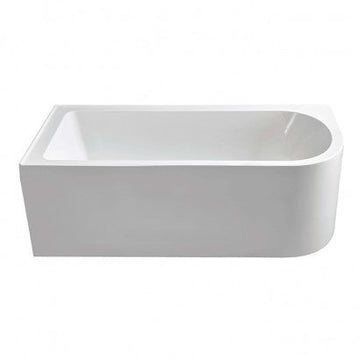 Otto Corner Bath 1650x750x560mm Left - White