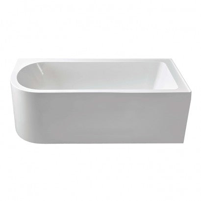 Otto Corner Bath 1650x750x560mm Right - White