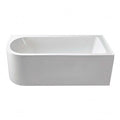 Otto Corner Bath 1650x750x560mm Right - White
