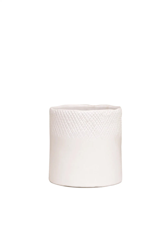 Scowle Planter pot White