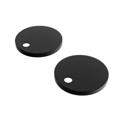 Toilet Seat Hinge Cover Pair - White