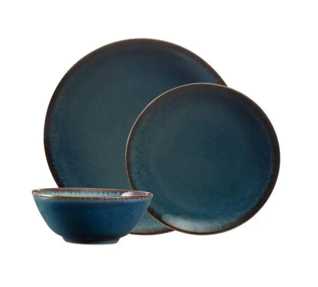 Wasbi Blue Dinner set  Blue 18 pc