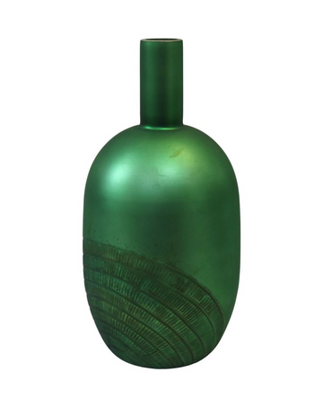 Green vase round