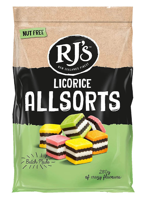 RJ Licorice Allsorts 280G