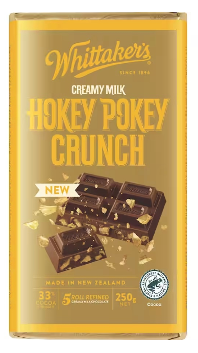 Whittakers Block Hockey Pokey 250g