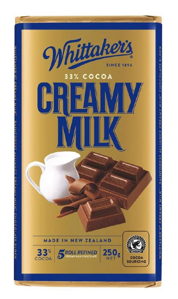 Whittakers Block Creamy Milk Chocolate 250g