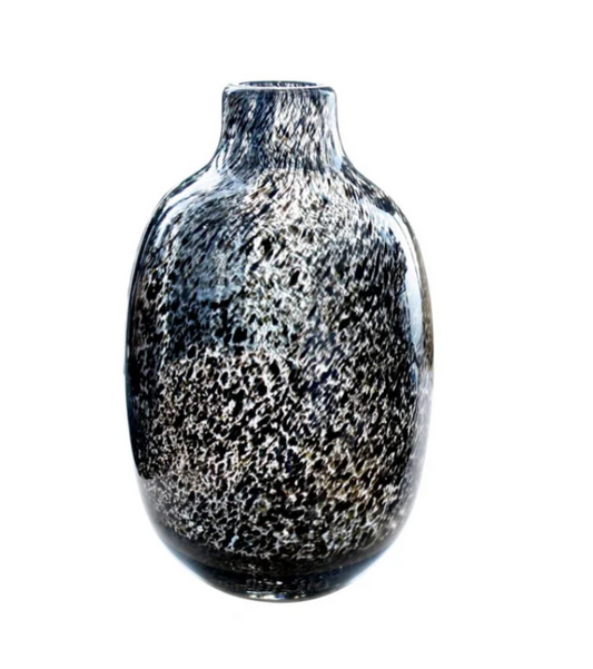 Black Leopard Tall Bud Vase