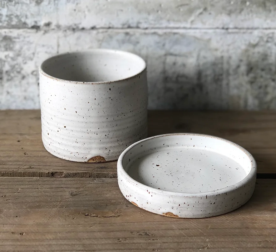 Ceramics Speckled Cream Planter