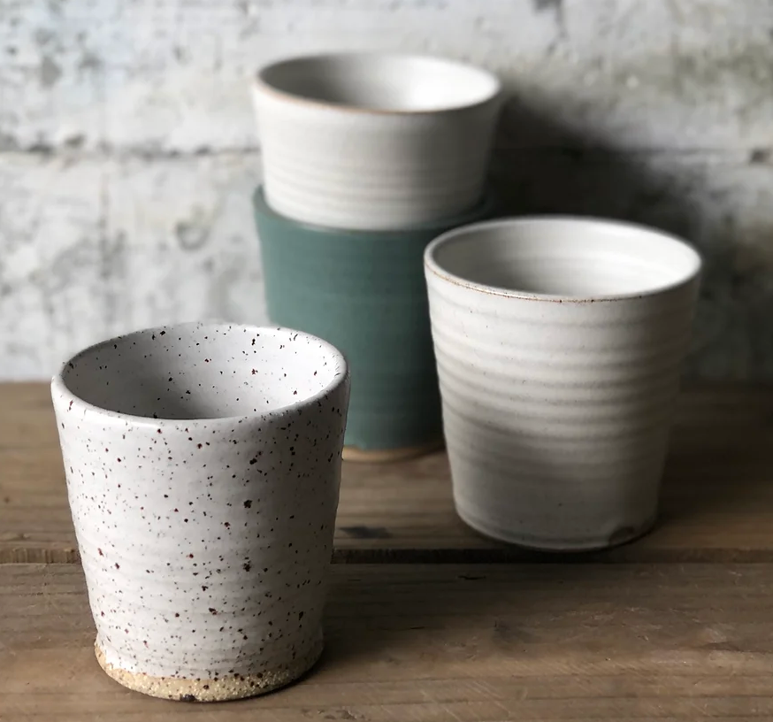 Ceramics Speckled Cream Tumblers