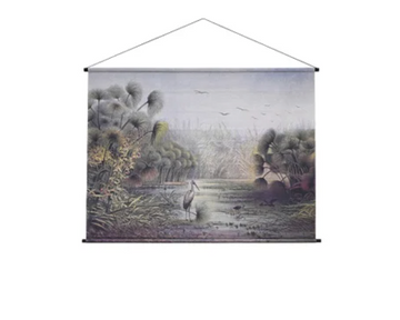 Hanging wall art - Heron Hideaway landscape