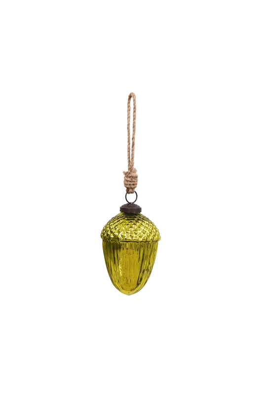 Christmas Acorn hanging in gold