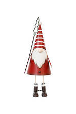 Christmas Metal standing santa stripey Hat