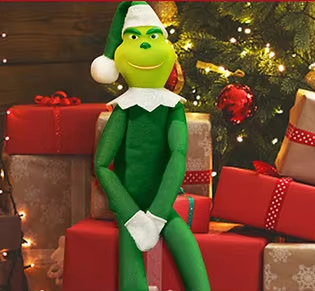 Christmas Elf on the shelf grinch