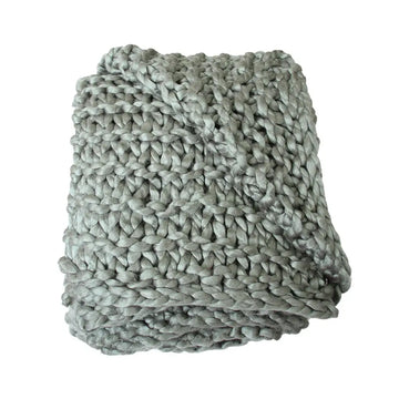 Throw Chunk Tuck stitch - Sage