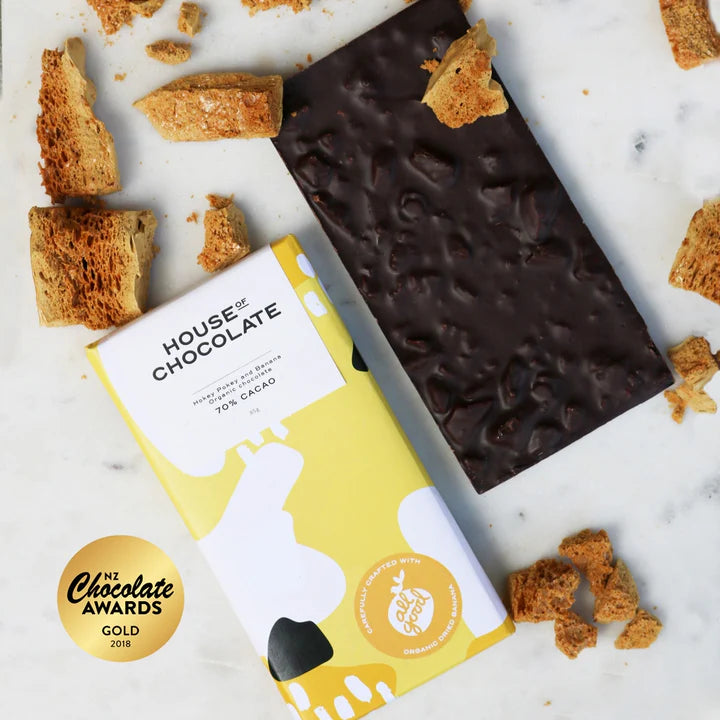 Chocolate - Banana honeycomb dark chocolate