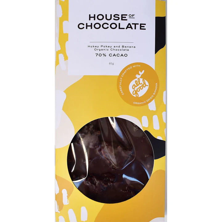 Chocolate - Banana honeycomb dark chocolate