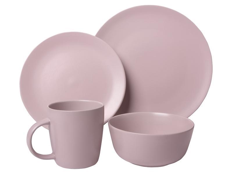 Pop Pink dinner set 16 piece