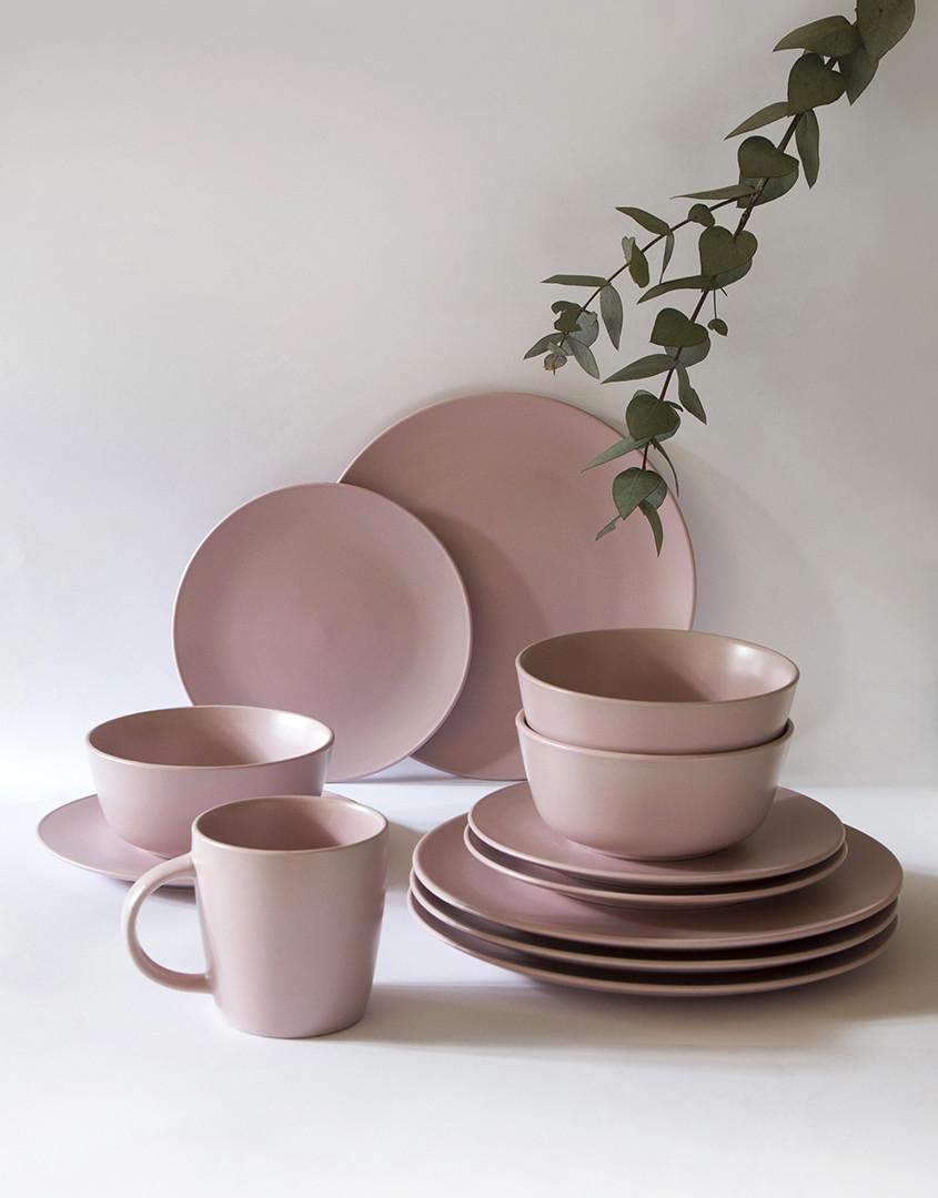 Pop Pink dinner set 16 piece