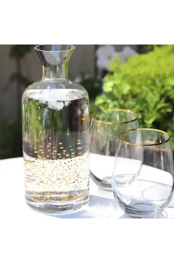 Confetti water decanter