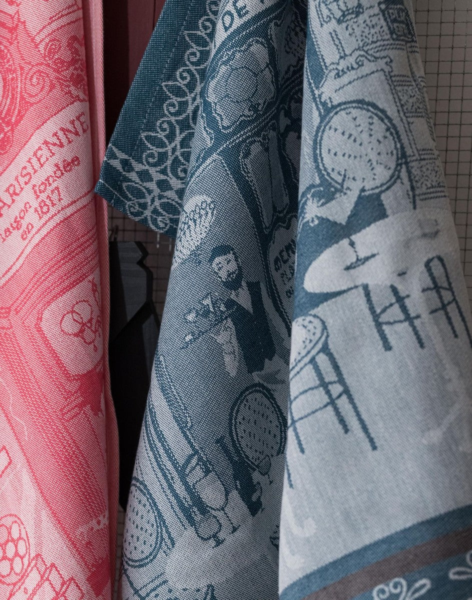 Tea Towel Jacquard Patisserie Red