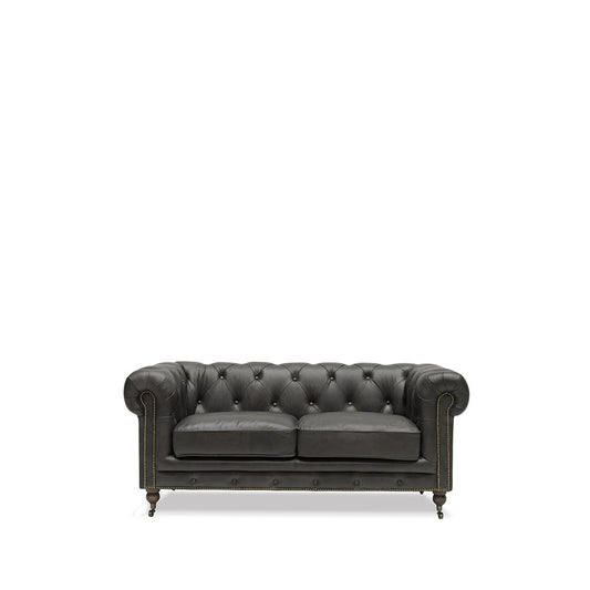 Stanhope Chesterfield 2 seater Sofa- Onyx